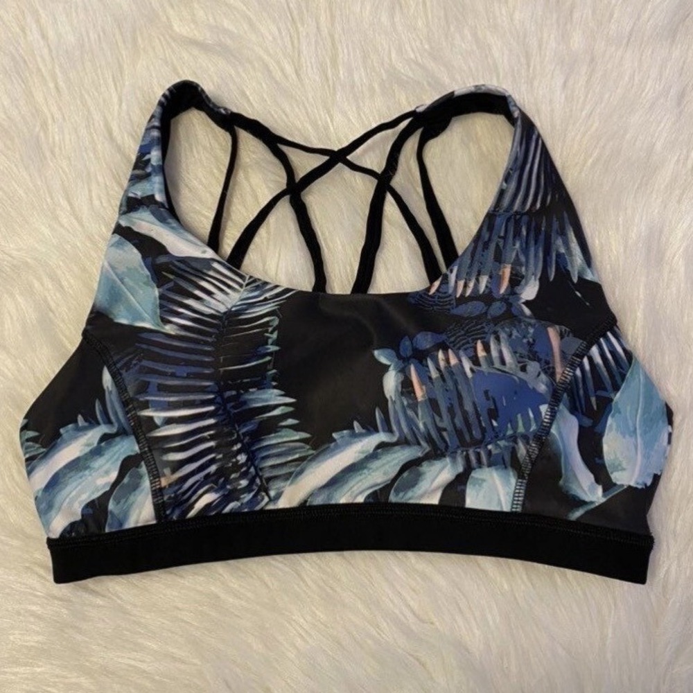 Cascade Sport Performance Sports Bra Womens Size XL Wireless Tropical Floral
